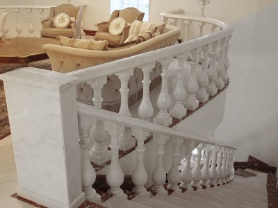 Luxury Carrara Marble Stairs